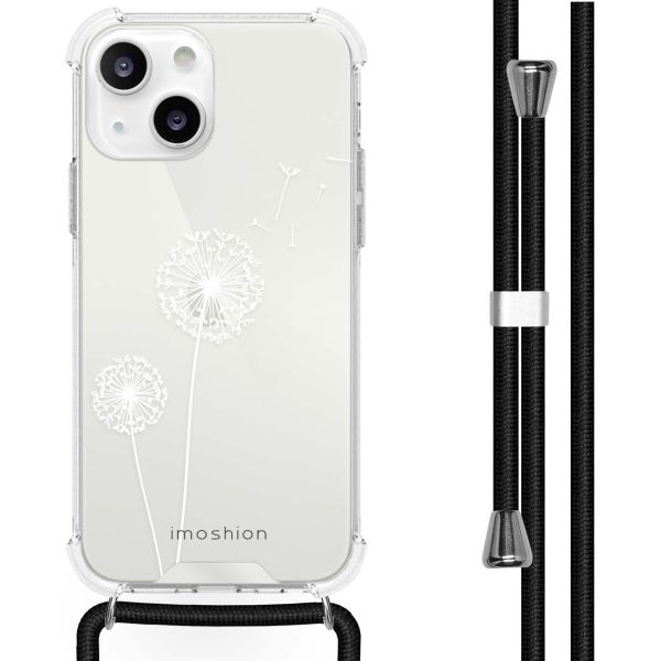 imoshion Design hoesje met koord iPhone 13 - Paardenbloem - Wit