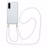 imoshion Backcover met koord + armband Samsung Galaxy A36 - Parels Hartjes