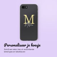 Gepersonaliseerd hoesje met letter iPhone SE (2022 / 2020) / 8 / 7 - Transparant