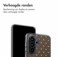 imoshion Design hoesje Samsung Galaxy A37 (5G) - Polka Dot Bruin