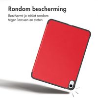 imoshion Trifold Bookcase Apple iPad Air 11 inch (2026) M4 / (2025) M3 / (2024) M2 / Air 5 (2022) / Air 4 (2020) - Rood
