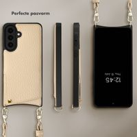 Selencia Nova Telefoonhoes met Koord en Pashouder Samsung Galaxy A57 (5G) - Beige