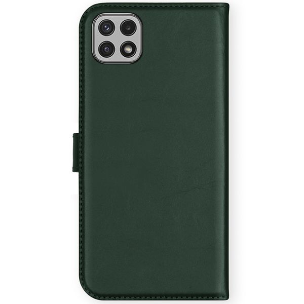 Selencia Echt Lederen Bookcase Samsung Galaxy A22 (5G) - Groen