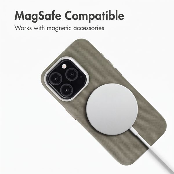 Accezz Mesh Back Cover with MagSafe Apple iPhone 15 Pro - Dark Grey