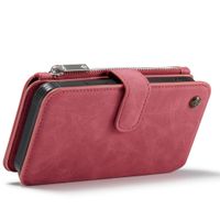 CaseMe Luxe 2 in 1 Portemonnee Bookcase iPhone 12 Mini - Rood