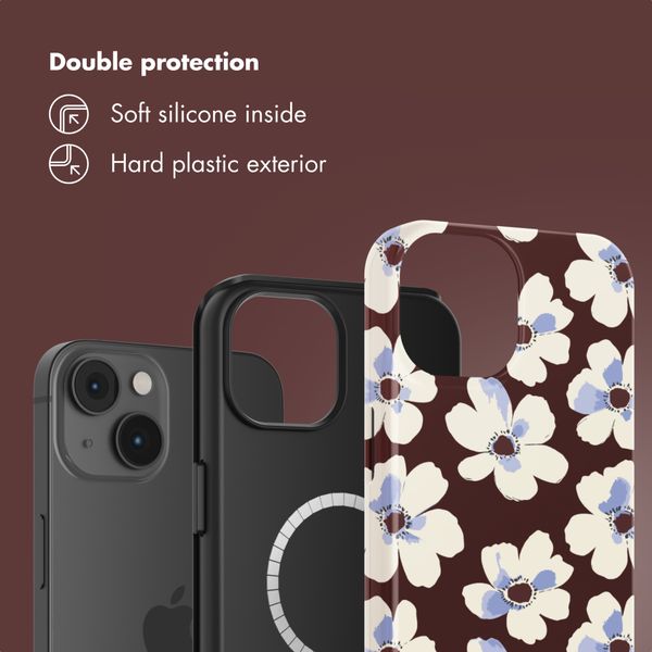 Selencia Vivid Back Cover with MagSafe Apple iPhone 14 - Choco Flower Pop