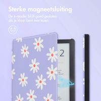 imoshion Design Slim Hard Case Sleepcover Pocketbook Touch Lux 5 / HD 3 / Basic Lux 4 / Vivlio Lux 5 - Flowers Distance