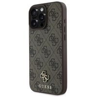 Guess 4G Metal Logo Backcover MagSafe iPhone 16 Pro - Bruin