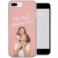 Ontwerp je eigen Apple iPhone 8 Plus / 7 Plus gel hoesje - Transparant