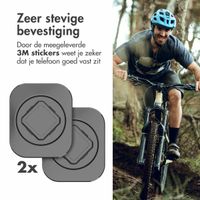 Accezz EasyLock telefoonhouder fiets - inclusief hoesje iPhone 14 Pro - Aluminium - 360 graden draaibaar - Zwart