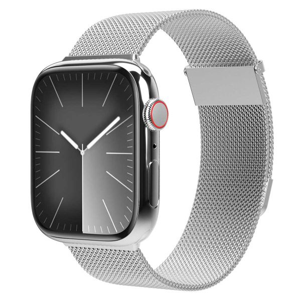 Vonmählen Milanese Loop 2 bandje Apple Watch | 38/40/41/42 mm - Zilver