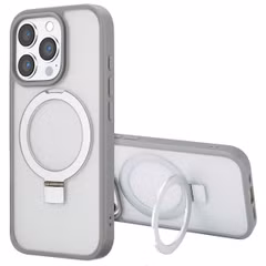 Accezz Ring Stand Backcover met MagSafe Apple iPhone 16 Pro - Grijs