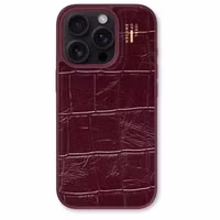 iDeal of Sweden Vegan Leather MagSafe Backcover Apple iPhone 16 Pro Max - Fine Wine Croco