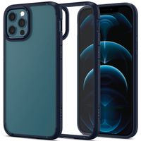 Spigen Ultra Hybrid Backcover Apple iPhone 12 (Pro) - Donkerblauw