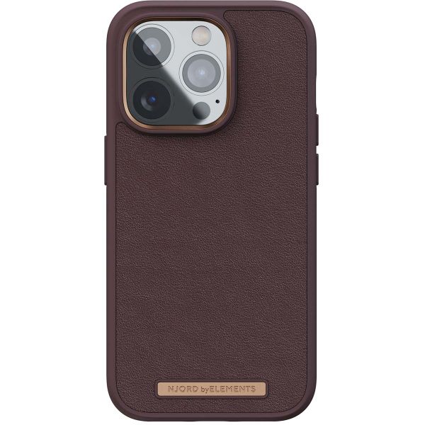 Njorð Collections Genuine Leather Case iPhone 14 Pro - Brown