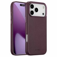 Accezz Leather Back Cover with MagSafe Apple iPhone 17 Pro Max - Heath Purple