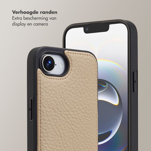 Selencia Nova Telefoonhoes met Koord en Pashouder Apple iPhone 16e - Beige