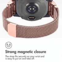 imoshion QuickFit® Milanese Band - Garmin 20 mm Connector - Size L/XL - Rose Gold