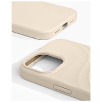 iDeal of Sweden Soft Swirl Silicone MagSafe Case Apple iPhone 17e / 16e / 15 / 14 / 13 - Cloud Dancer