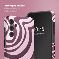 Selencia Vivid Backcover Samsung Galaxy A15 (5G) - Wavy Swirl Pink Plum