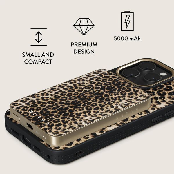 Burga Magnetic Powerbank 5,000 mAh - MagSafe and Qi2 - Player / Gold