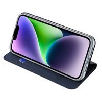 Dux Ducis Slim Softcase Bookcase iPhone 15 - Donkerblauw