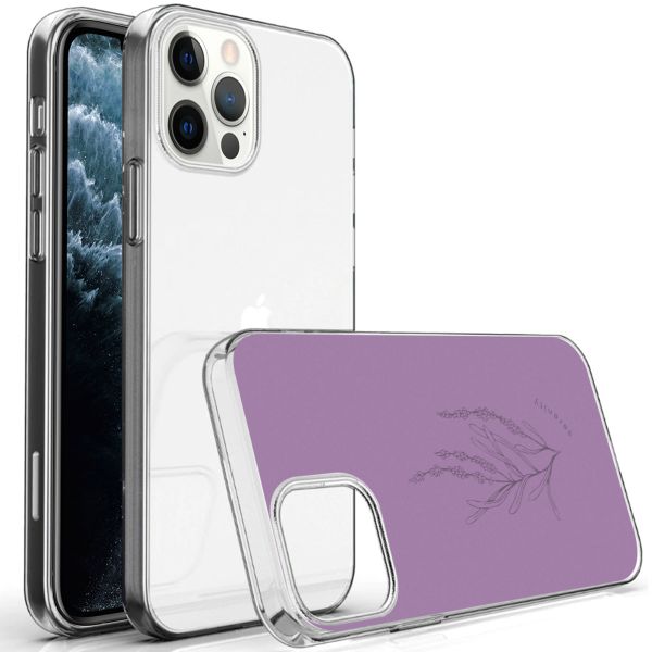 imoshion Design hoesje iPhone 12 (Pro) - Floral Purple