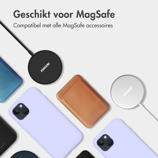 Accezz Liquid Silicone Backcover met MagSafe iPhone 16e - Paars