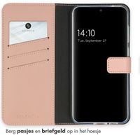 Selencia Echt Leren Bookcase Samsung Galaxy S23 FE - Dusty Pink