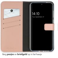 Selencia Echt Lederen Bookcase Samsung Galaxy S23 FE - Dusty Pink