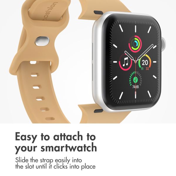 imoshion Silicone⁺ Strap Apple Watch | 38/40/41/42 mm - Size S/M - Walnut