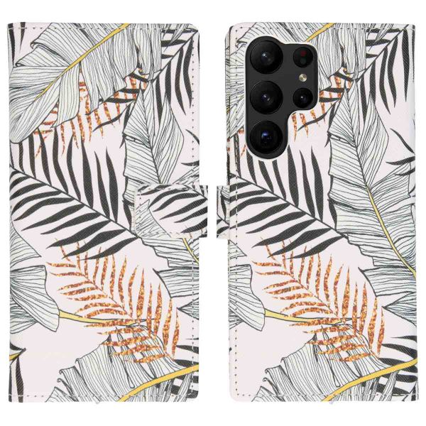 imoshion Design Softcase Bookcase Samsung Galaxy S23 Ultra - Glamour Botanic