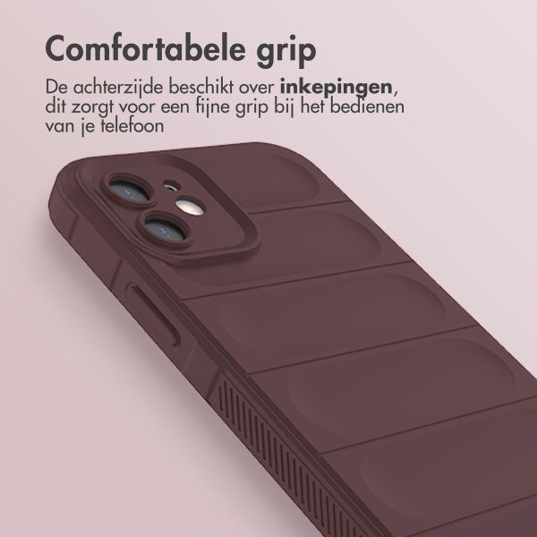 imoshion EasyGrip Backcover iPhone 12 - Aubergine