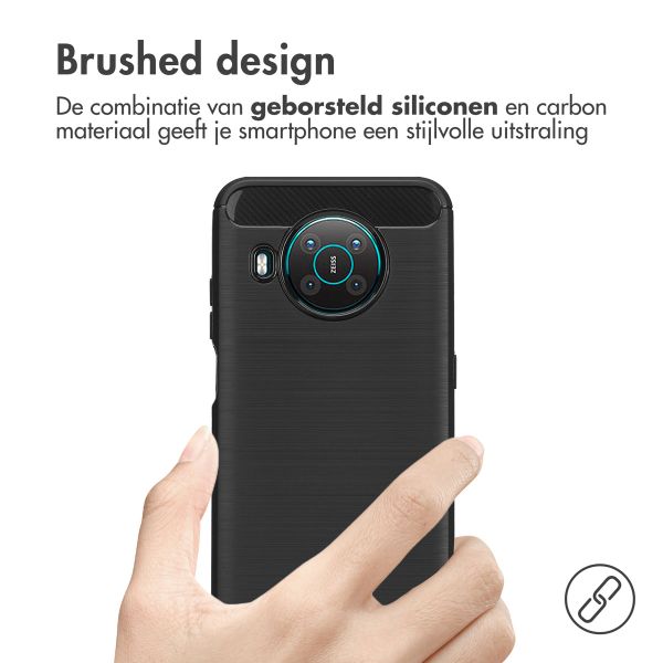 imoshion Brushed Backcover Nokia X10 / X20 - Zwart