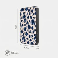 Selencia Vivid Powerbank 5.000 mAh - Draadloze Powerbank - MagSafe en Qi - Black / Midnight Blossom