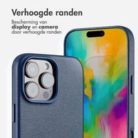 Accezz MagSafe Leather Backcover Apple iPhone 16 Pro Max - Nightfall Blue