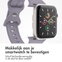 imoshion Siliconen⁺ bandje Apple Watch Series 1 t/m 9 / SE (38/40/41 mm) | Series 10 / 11 (42 mm) - Maat S/M - Lavender