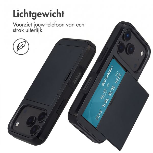 imoshion Backcover met pasjeshouder Apple iPhone 18 Pro / 17 Pro - Zwart