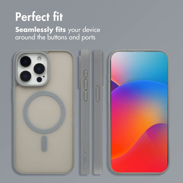 imoshion Colour Guard Back Cover with MagSafe Apple iPhone 15 Pro Max - Grey