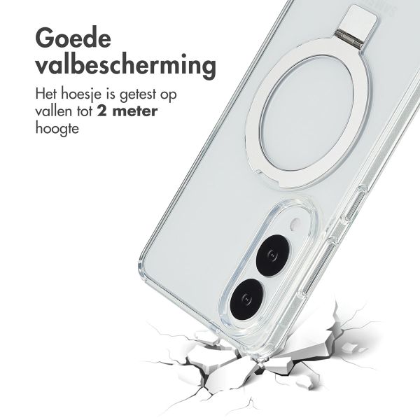 Accezz Ring Stand Backcover met MagSafe Samsung Galaxy S25 Edge - Transparant