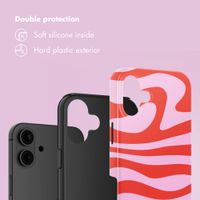 Selencia Vivid Back Cover Apple iPhone 16 - Dream Swirl Pink