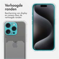 imoshion Softcase Backcover met pashouder Apple iPhone 15 Pro - Transparant