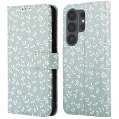 imoshion Design Bookcase Samsung Galaxy S26 Ultra - Smoke Green Flowers
