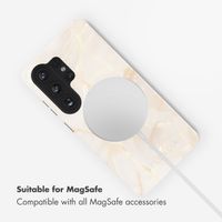 Selencia Vivid Back Cover with MagSafe Samsung Galaxy S26 Ultra - Golden Beige Marble