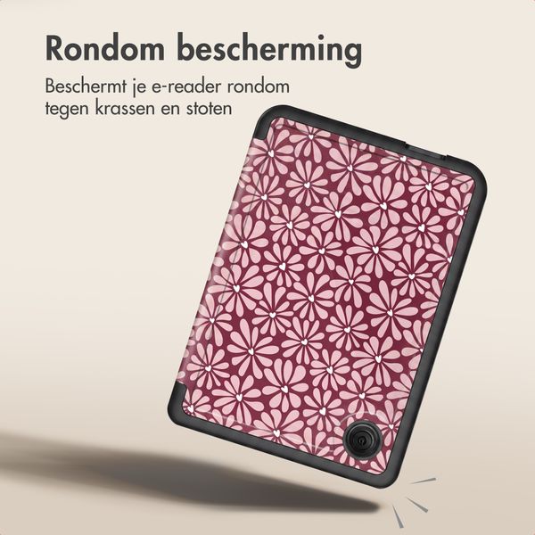 imoshion Design Vouwbare Bookcase Kobo Clara Colour / BW - Bloom Love Blush