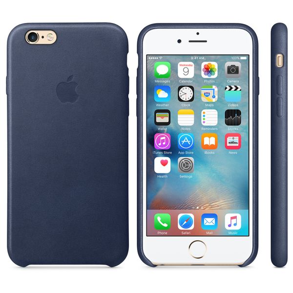 Apple Leather Backcover iPhone 6 / 6s - Midnight Blue