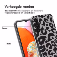 imoshion Design hoesje Samsung Galaxy A14 (5G/4G) - Leopard Transparent