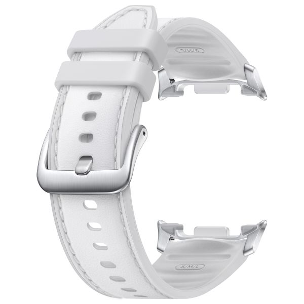 Samsung Originele Hybrid Vegan Leather bandje Samsung Galaxy Watch 8 (40/44mm) / Classic (46mm) - White