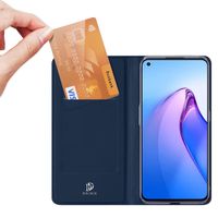 Dux Ducis Slim Softcase Bookcase Oppo Reno 8 Pro 5G - Donkerblauw