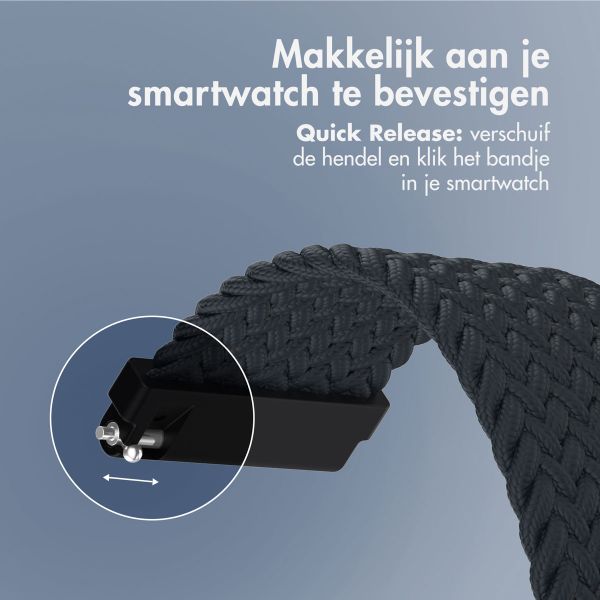 imoshion Nylon geweven bandje - Universeel 20 mm aansluiting - Donkergrijs